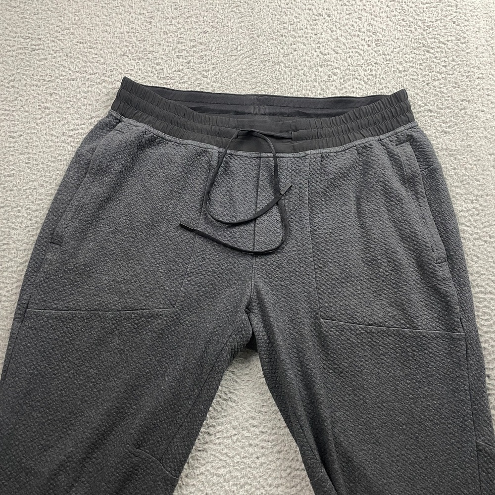Lululemon Pants Mens XL Gray At Ease Jogger Textured Heathered Training - Picture 3 of 10